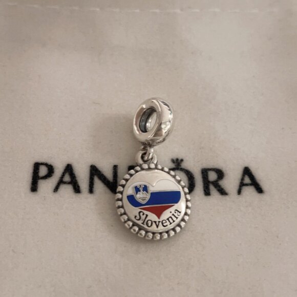 Pandora Slovenia Flag Exclusive Charm Pendant - Picture 1 of 4